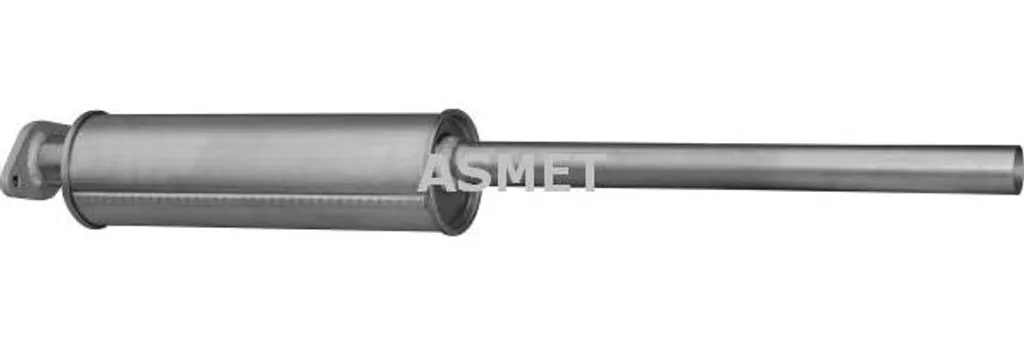 Silencieux ASMET 7242 en acier aluminisé pour Volvo S40 et Ford Focus