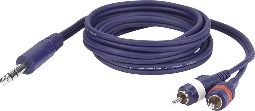 DAP FL35 - Stereo Jack to 2 RCA male L/R 3 m