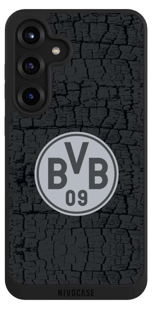 NIVOCASE Handyhülle für Samsung Galaxy S25+ Hülle NIVOpure Case Schwarz BVB Borussia Dortmund Trikot