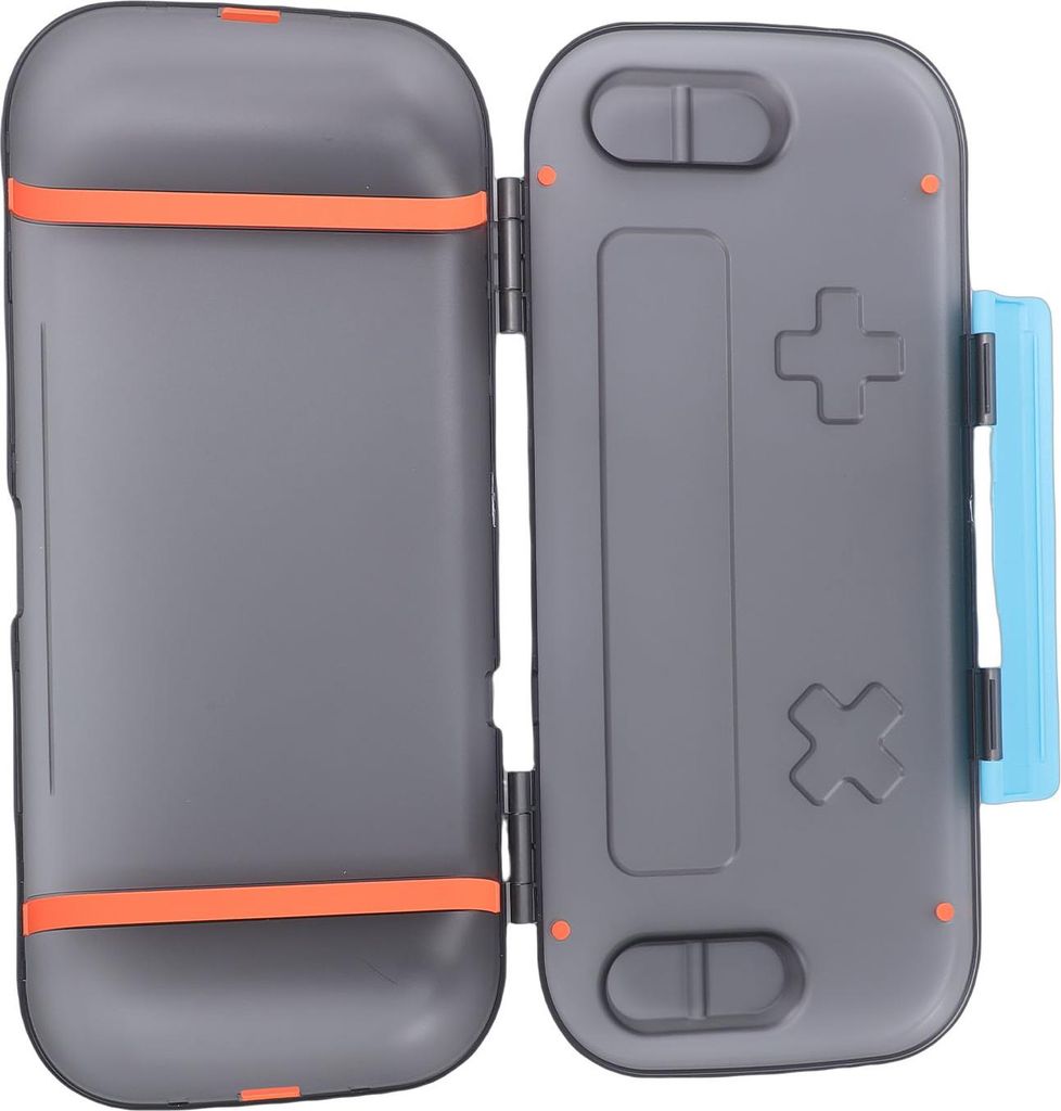 Schutzhülle für Switch 2 Spielkonsole Tragbare Reisetasche mit erhöhter Joystick-Schutzabdeckung Ladeanschluss Sicherheitsschloss Blau