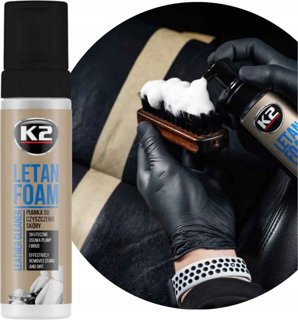 K2 Letan Leather Foam 200ml - Trattamento Esclusivo per Pelletteria di Pregio - 3