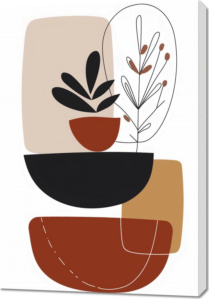 Bild 70x100cm Botanische Abstraktion