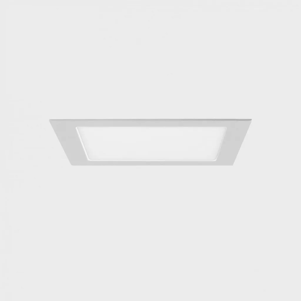 Luminaire bureau encastrable DALI 20W blanc 225mm DISC SQ KOHL Lighting