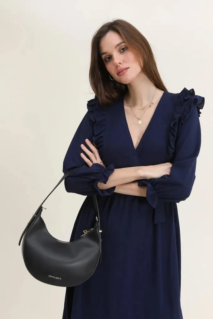 Borsa Nera Cherry Paris 4094 Orlane - Look Grintoso in Pelle - 3