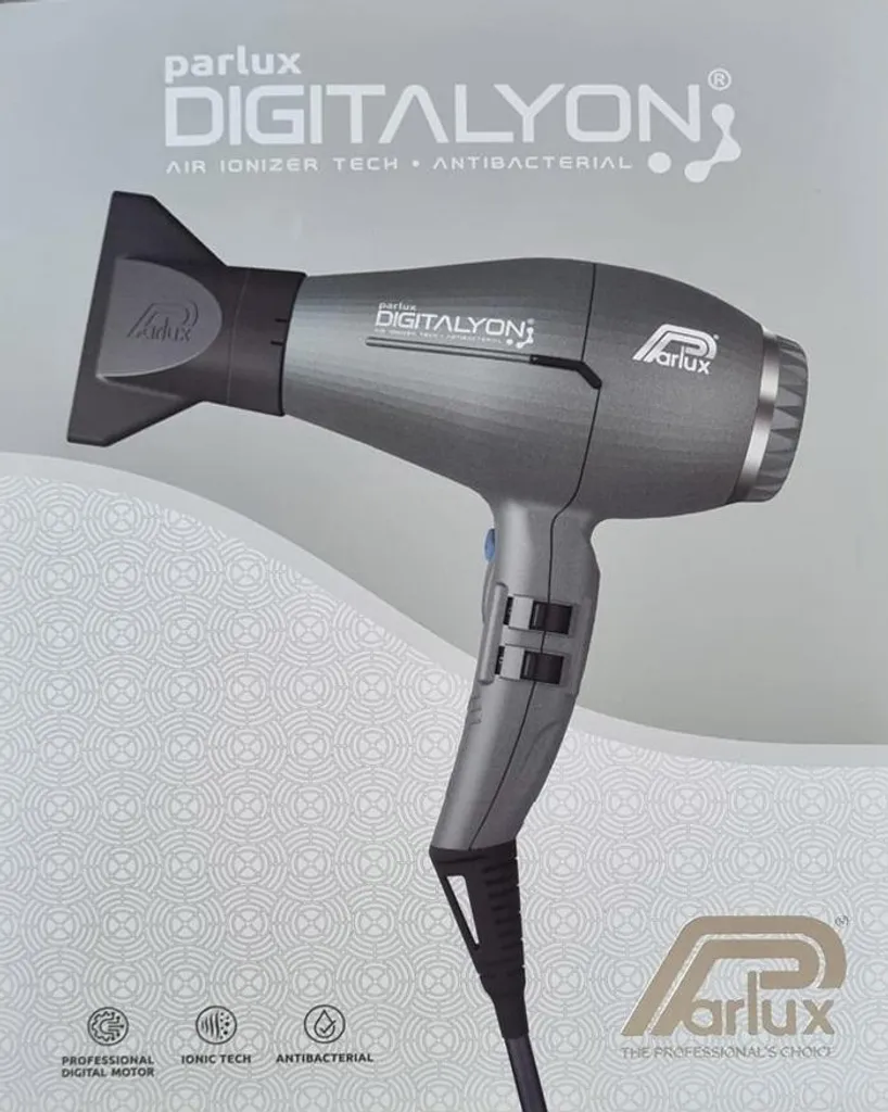 Sèche-cheveux pro Parlux Digitalyon Glitter Grey pour brushing rapide - 5