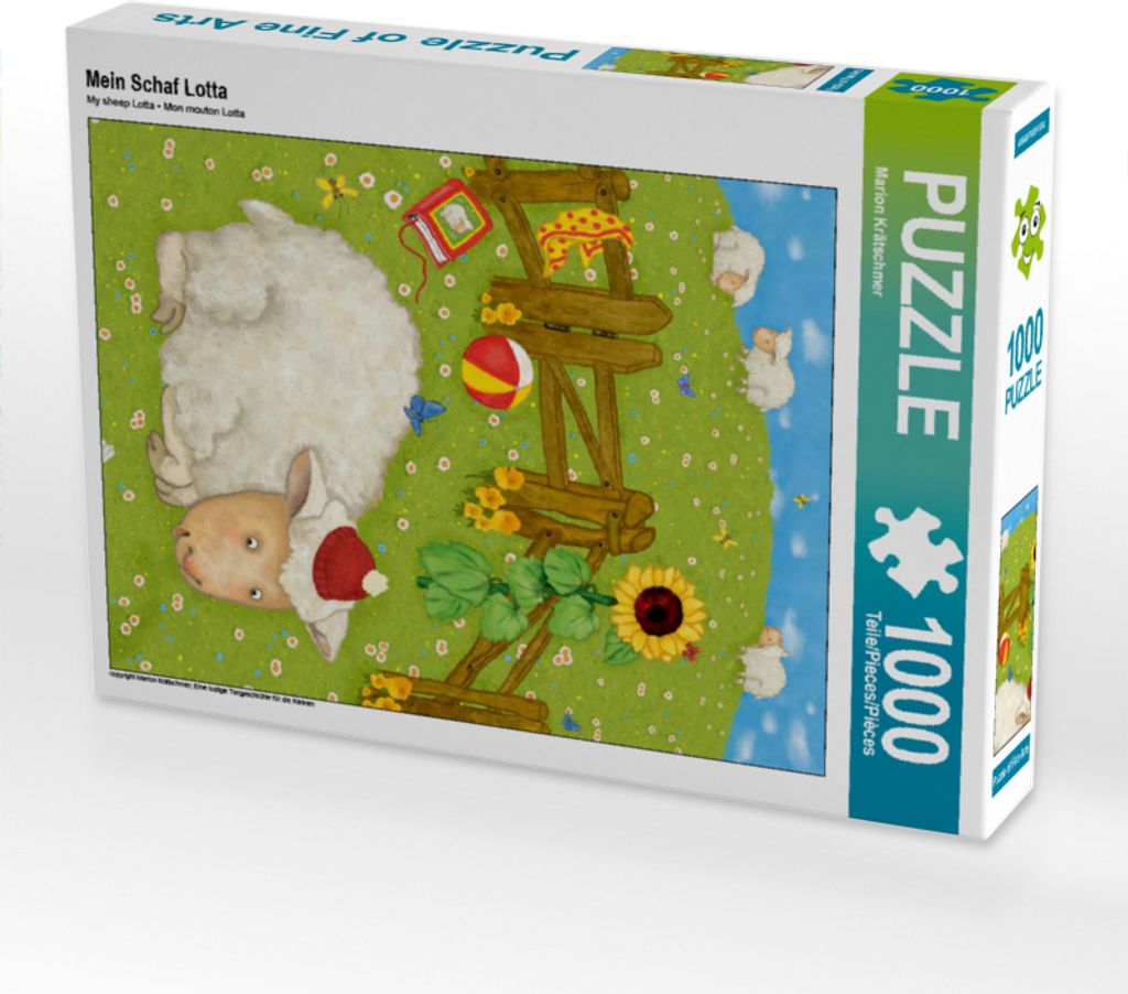 CALVENDO Puzzle Mein Schaf Lotta | 1000 Teile Lege-Größe 64x48cm Foto-Puzzle für glückliche Stunden