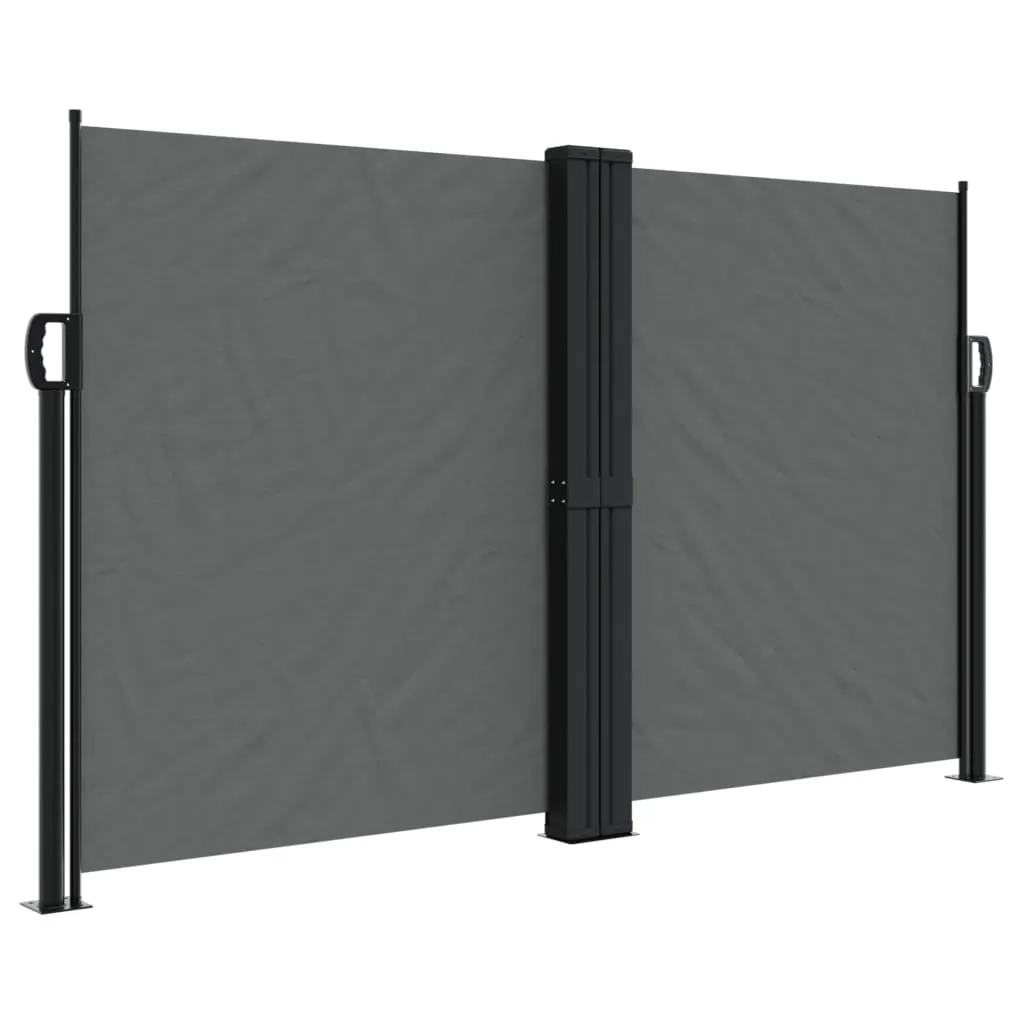 Paravento Esterno vidaXL 140x1000 cm Antracite | Design Retrattile