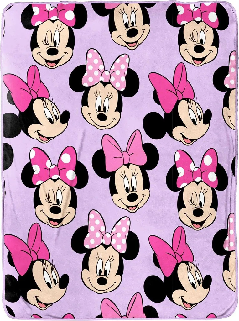 Couverture Disney Ultra Douce 100x150 cm et Peluche TC286 Rose Mauve