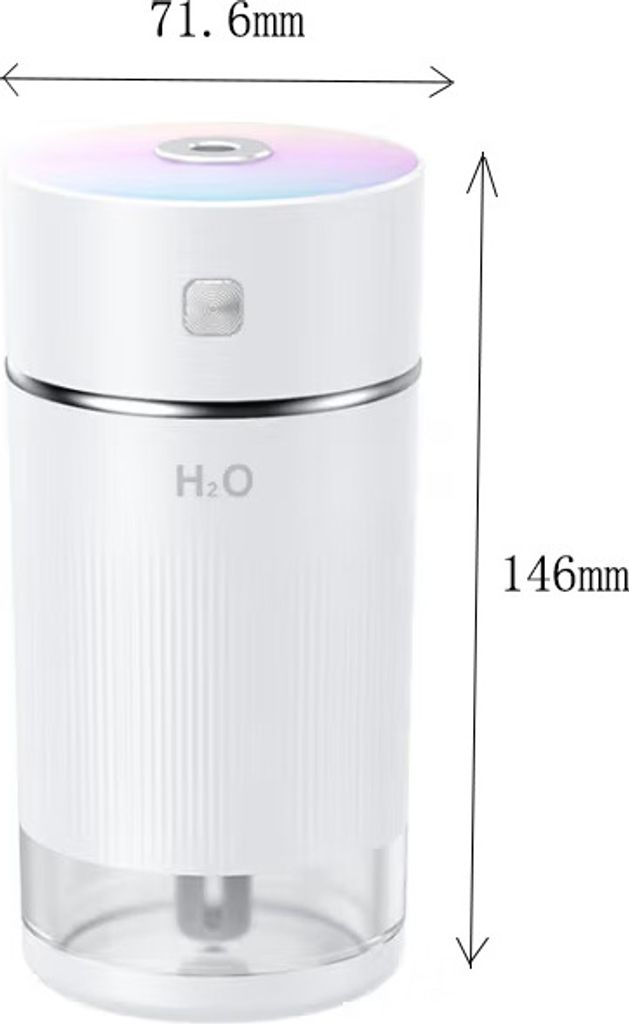 Mini Luftbefeuchter, Humidifiers, Mini Air Humidifier Raumbefeuchter Mit Bunter Cooler Nachtlichtfunktion Leise Luftbefeuchter Diffuser, Automatisc...