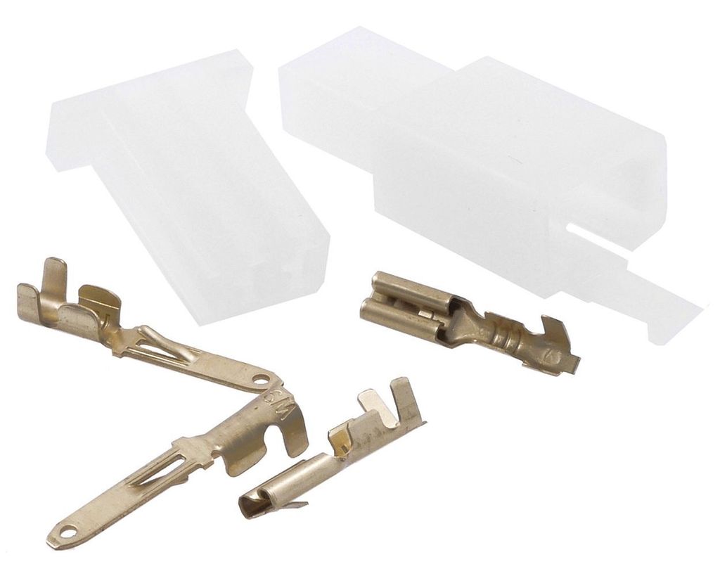 Kabelverbinder Stecker Satz 2 Pin Kombistecker Roller Moped Mofa Motorrad Quad