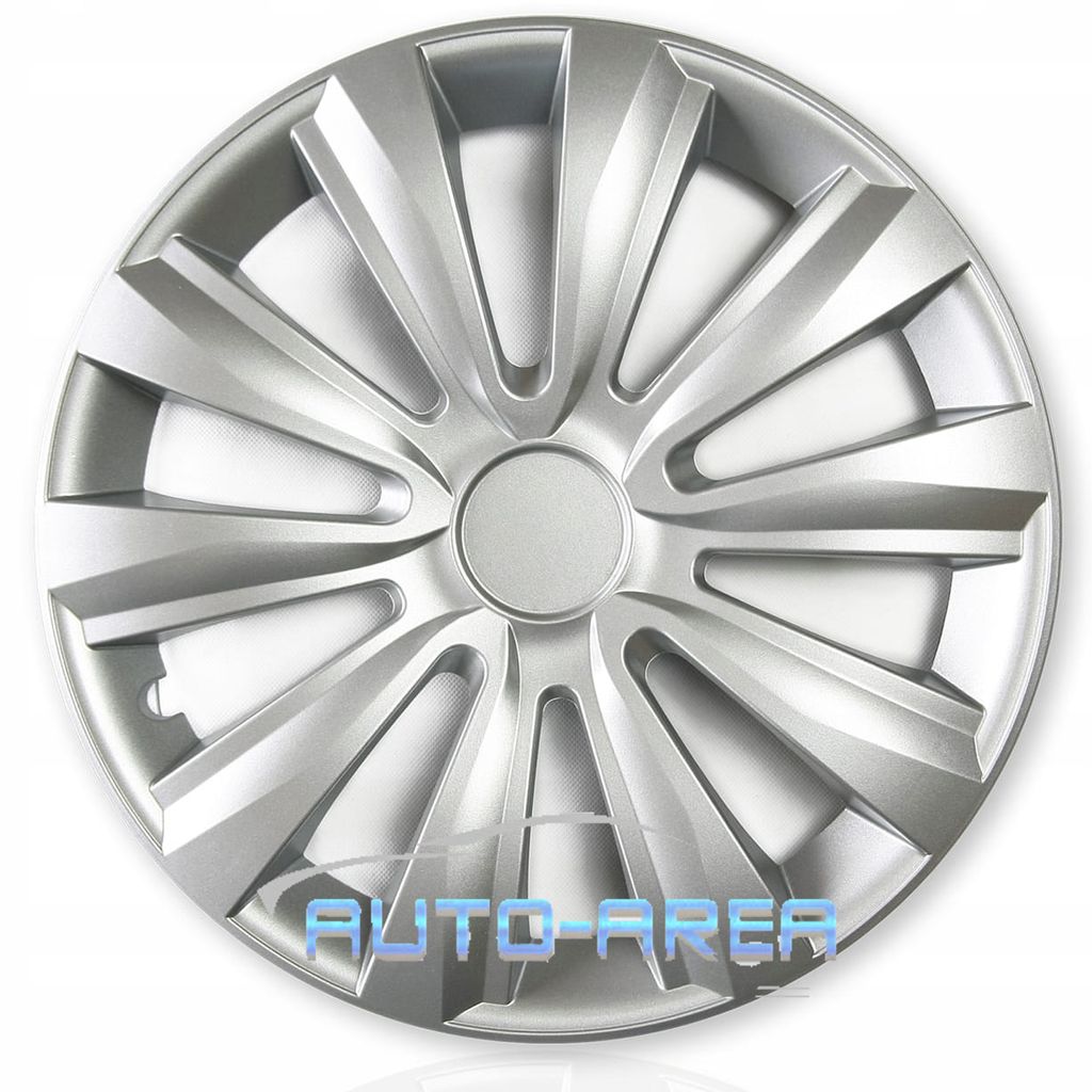 4x Radkappen Radblenden Radzierblenden 16 Zoll Delta Silber Set Universal