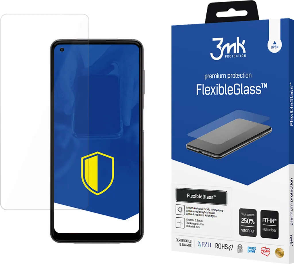 3mk Display Hybrid Glass FlexibleGlass per Motorola Moto G Stylus 2021 0,3mm 7H - 1