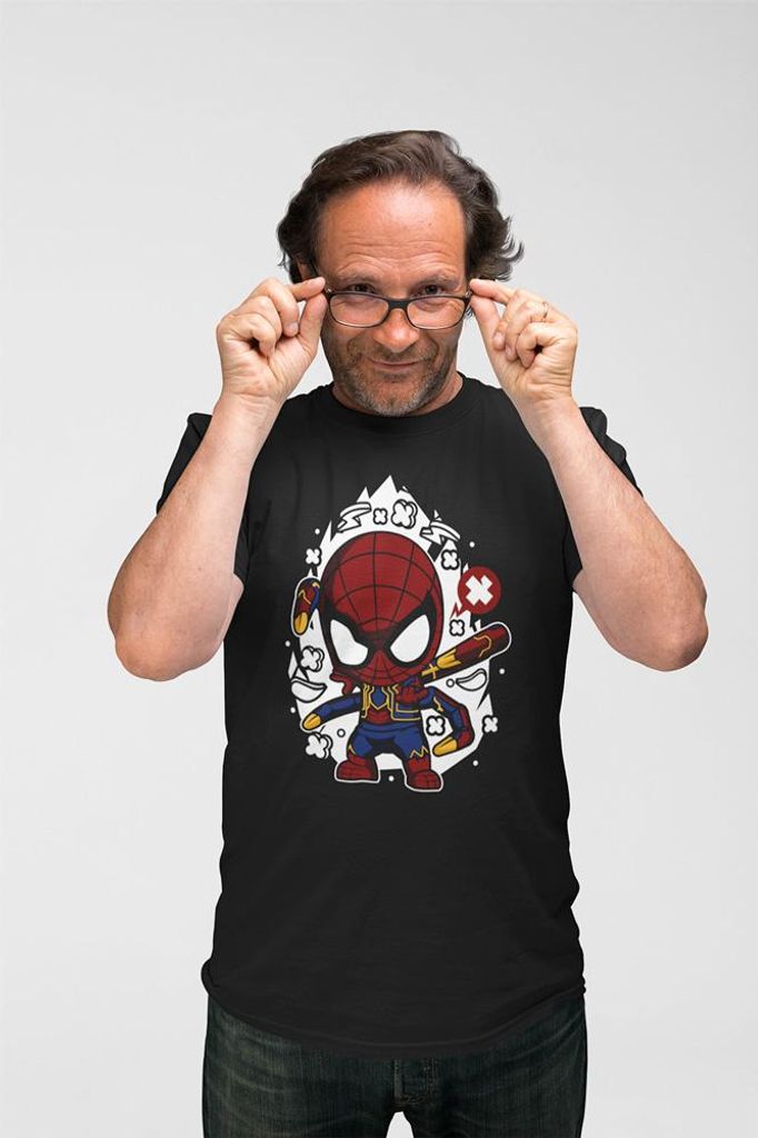 D&B Uni Polo PC00053 Iron Spider Schwarz-Größe XL