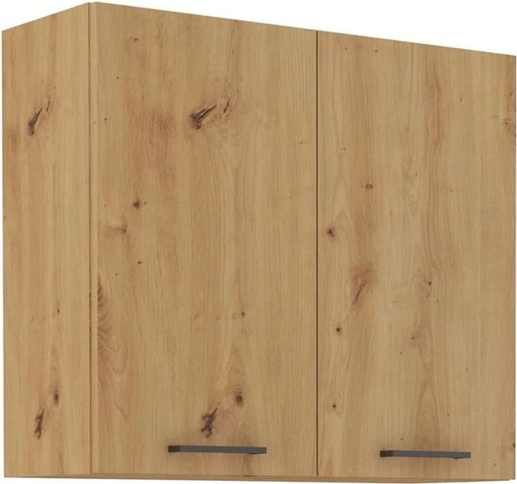 Armoire de cuisine supérieure MALILA – largeur 80 cm, chêne Image du produit 