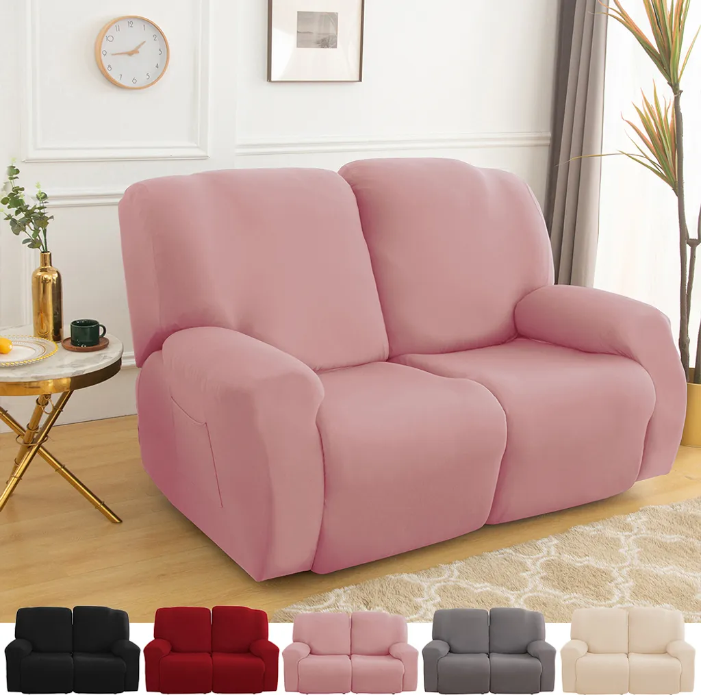 Offerta Copridivano 2 Posti Rosa - Copripoltrona Relax Stretch