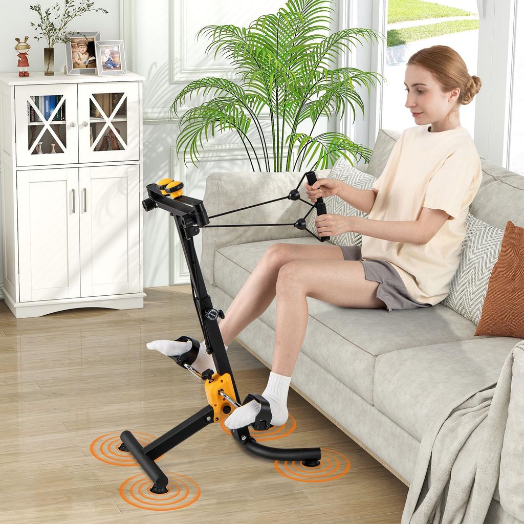 Mini Vélo D’appartement Uten – Entraîneur Bras Et Jambes Silencieux Avec écran LCD, Résistance Réglable, Idéal Pour Les Seniors, Cadeau Fitness à La Maison