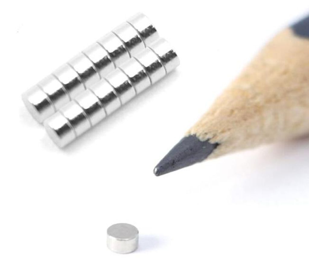 PACKIVO Neodym Magnete Extra Stark, Schiebenmagnet - 2 x 1 mm, 10