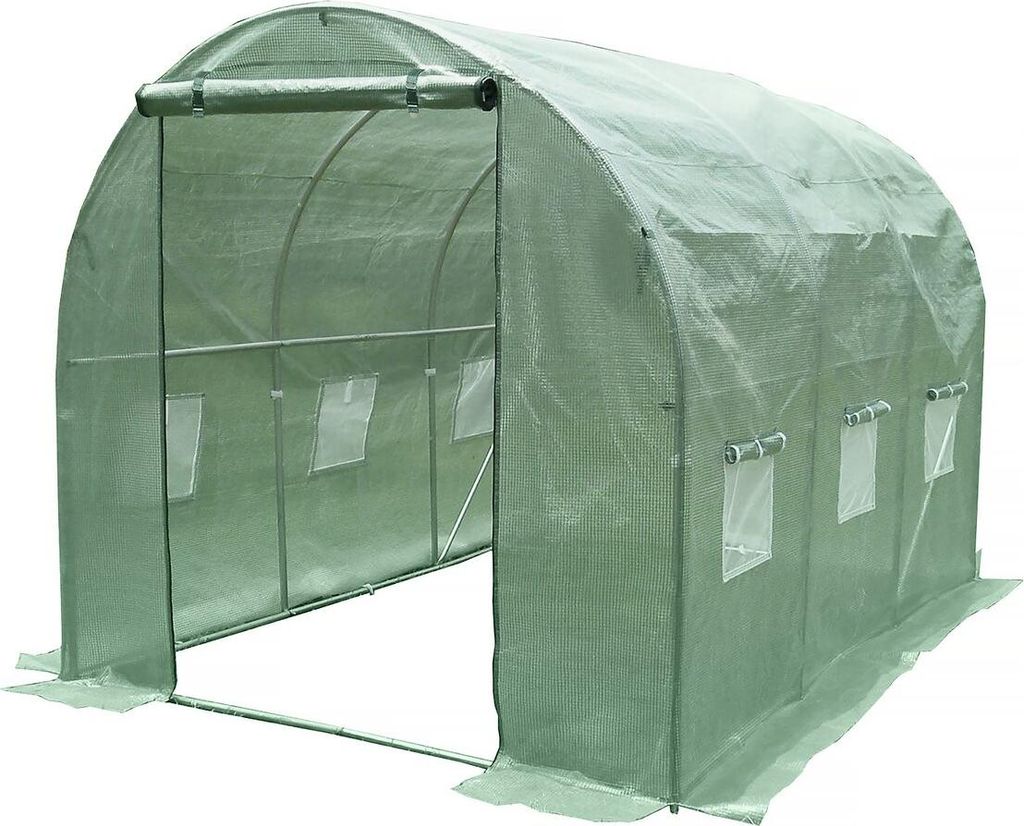 Serre tunelle de jardin 3 x 2 m  "Lys" - 6 m² - 130g - Vert Image du produit 