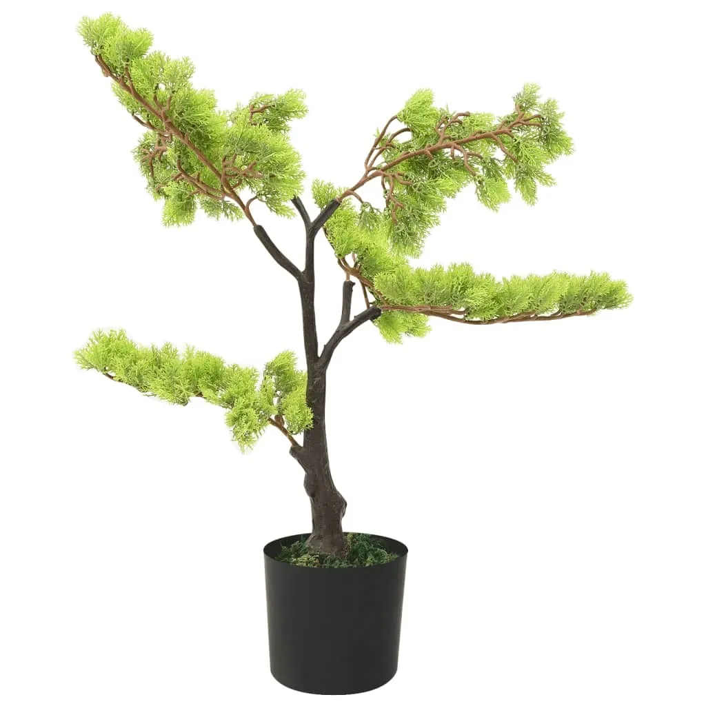 Bonsaï artificiel cyprès 60 cm vert : fini les plantes mortes chez vous !