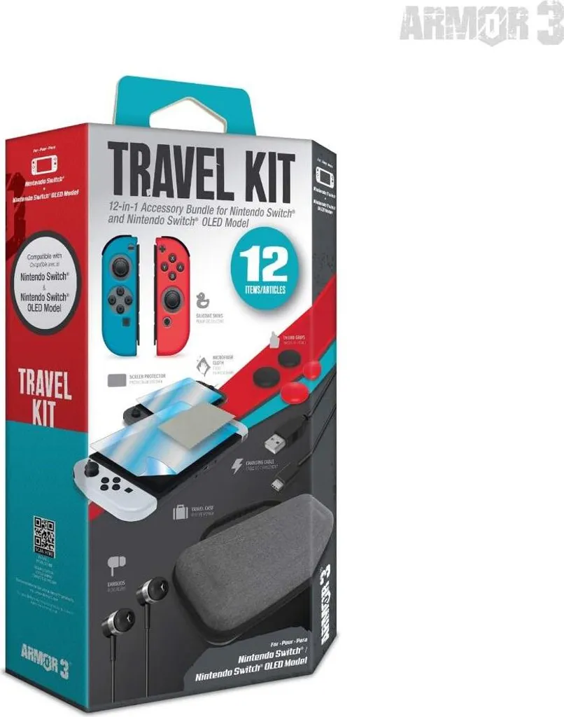 Kit da viaggio Armor3 per Nintendo Switch/OLED