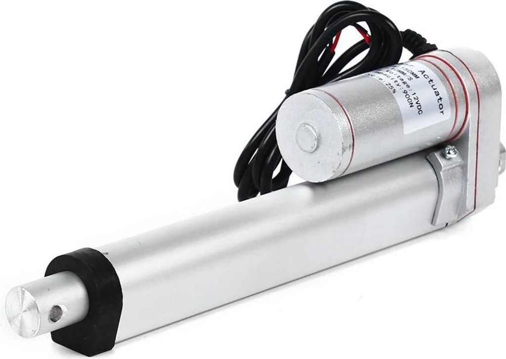 Linearantrieb - DC 12V - Max. 3A - 10 mm/s Geschwindigkeit - IP54 - Fernbedienung mit hochempfindlichem Empfänger - Aluminiumlegierung - Beige