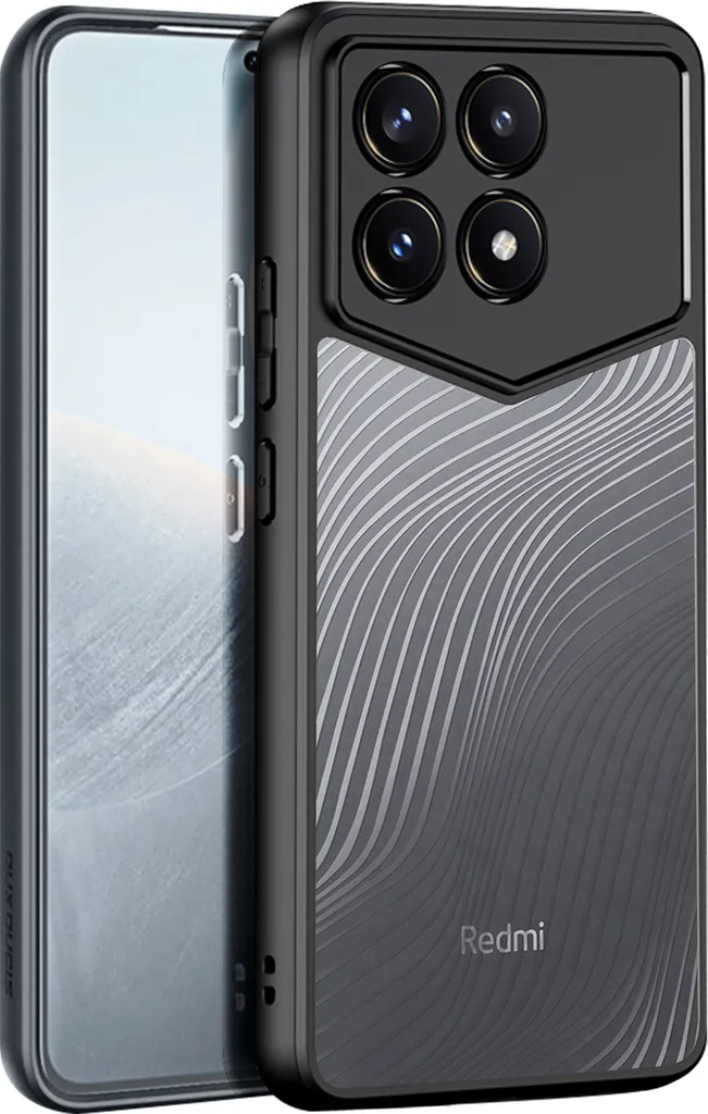 Custodia Nera Antiurto Dux Ducis Aimo per Xiaomi Poco F6 Pro