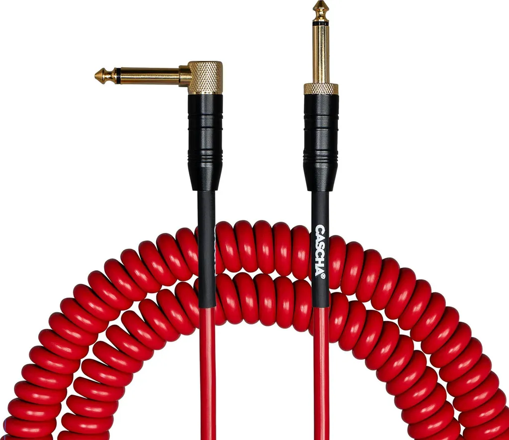 Cavo Cascha CCA-G2RD6 Chitarra Elettrica 6m Rosso Spirale | Offerta