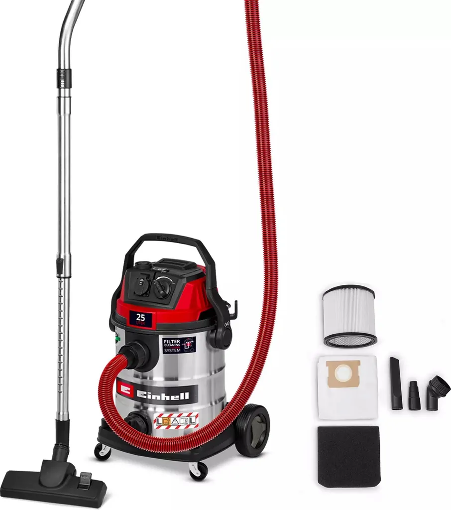 Aspirateur eau et poussières TE-VC 2580 SACL Einhell - Cuve Inox 25L