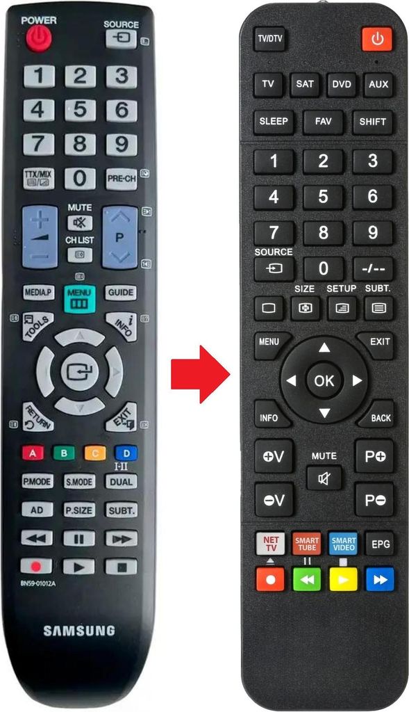 Fernbedienung geeignet für SAMSUNG F924MS | FX2490HD | LE19C450