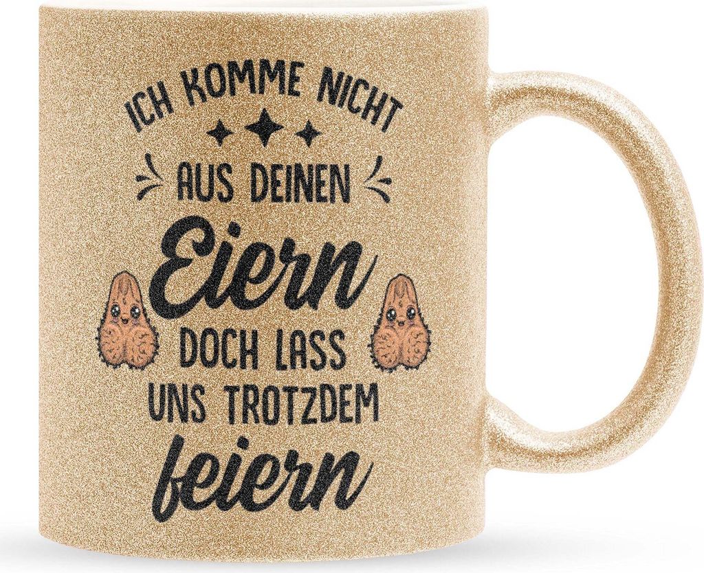 22Feels Glitzertasse Gold Stiefpapa Geschenk Vatertag Bonuspapa Stiefvater Geburtstag Herrentag Weihnachten Patchwork Stiefeltern Kaffeetasse Männ...