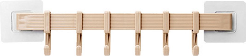 Küchenbad Aufbewahrung Hakenhalter Wandtürstange Rack Handtuchlöffel Organizer-Aprikose