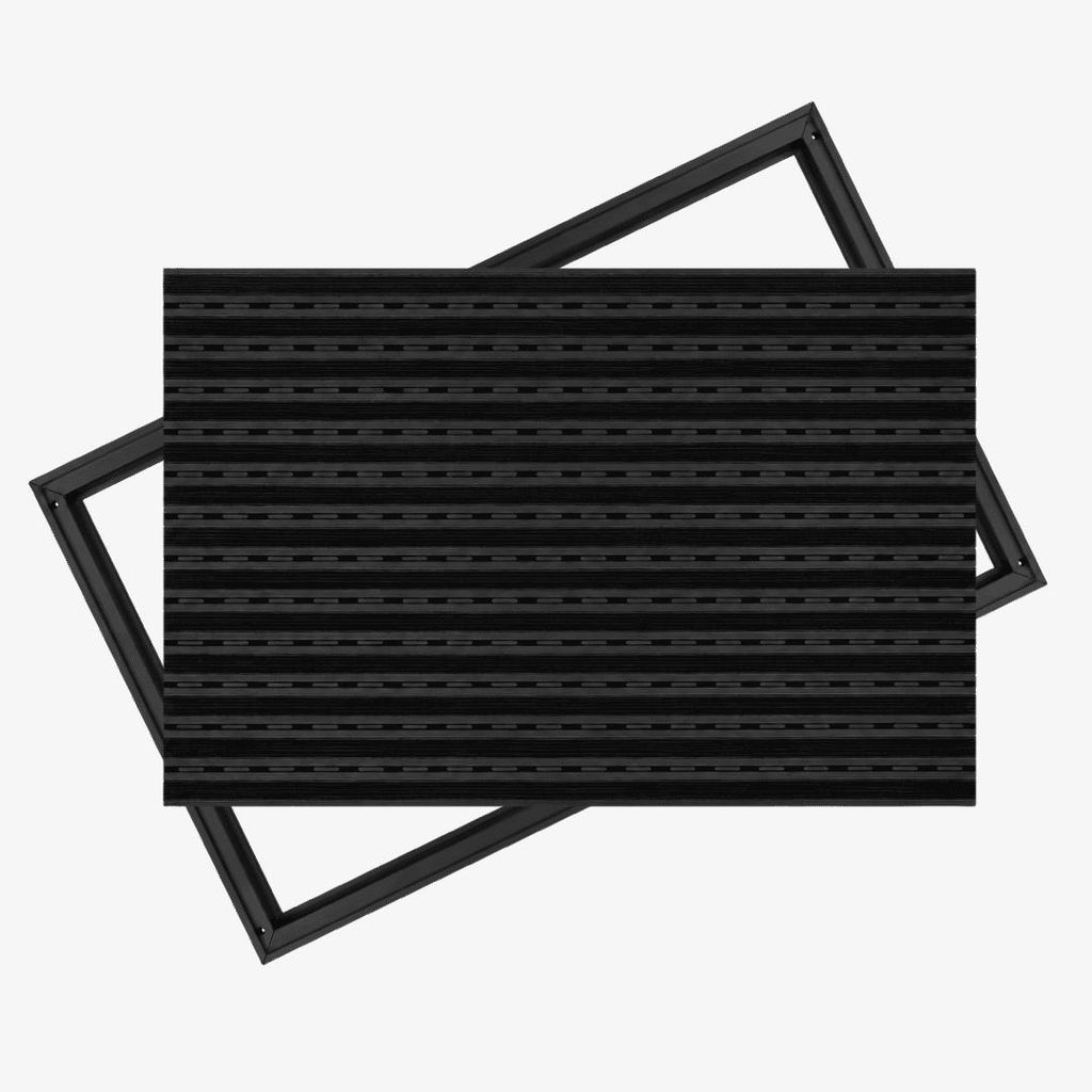 POLENTEX Aluminium Fußmatte für Türen, 100x60 cm, 12 mm Produktbild 