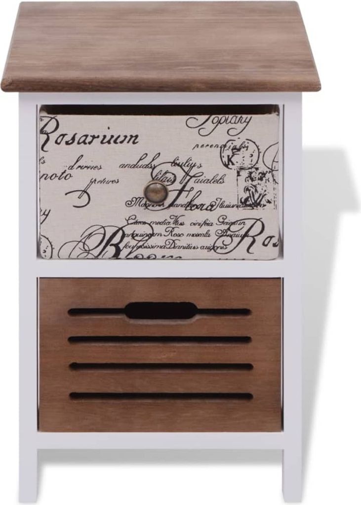" "2er Set Nachttisch Modernes - Nightstand/Nachtschrank für Schlafzimmer - Holz NeuMöbel 6697908