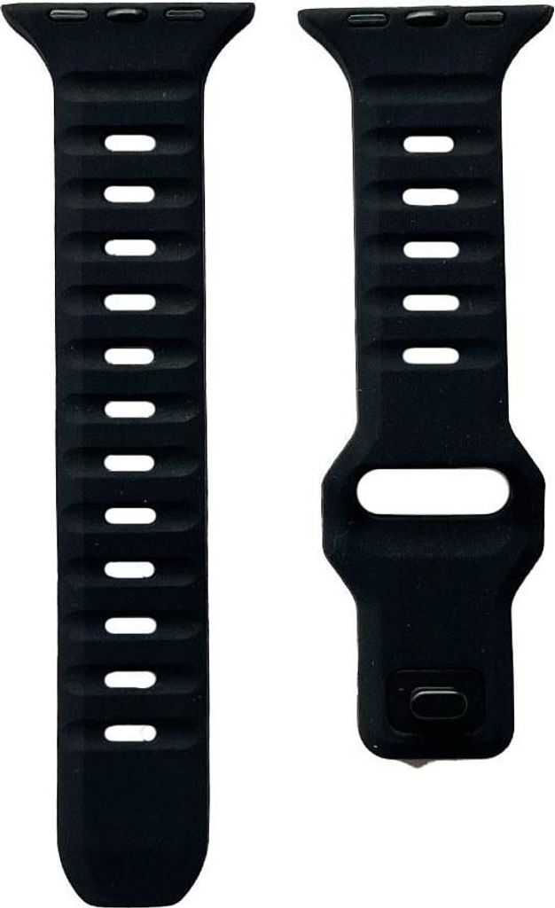 Armband für Apple Watch Ultra 49mm/ Watch 45/44mm (Series 4 - 10)/ 42mm (Series 1 - 3) Sport Black