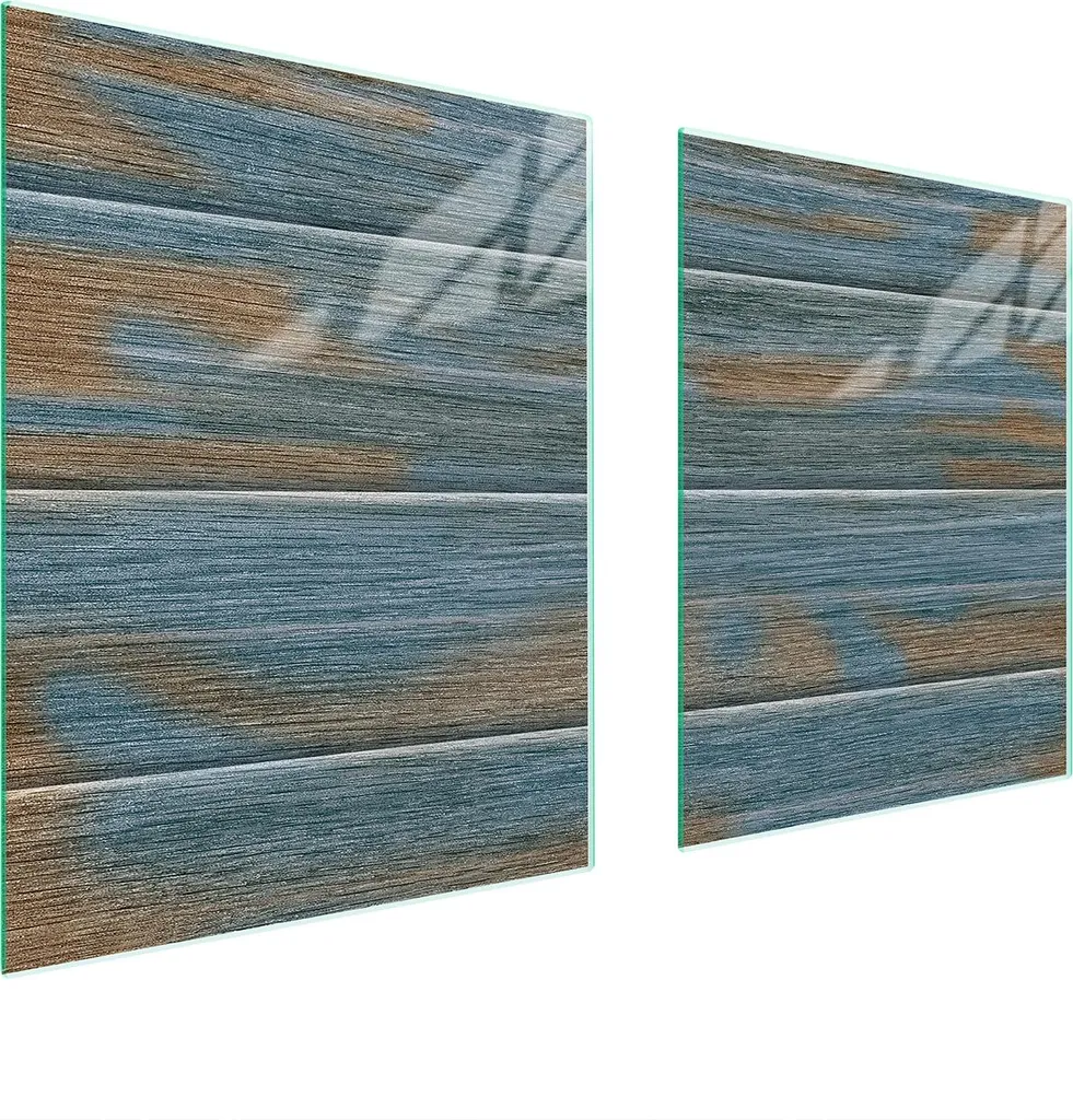 Piastra Vetro Temperato 85x52 | Protezione Piano Cottura Cuore Legno