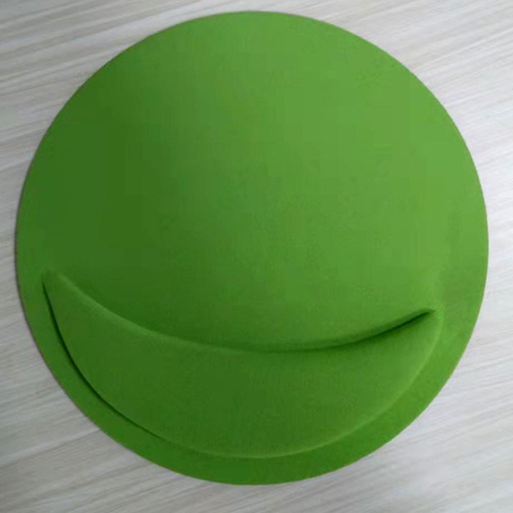 Maus-Pad Anti-Skid Round Eva Slow Rebound Mäuse Matte für Büro-Grün