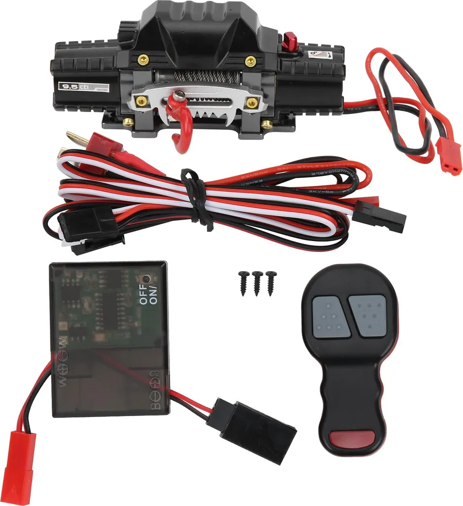 Récepteur de Treuil Automatique RC en Métal pour Crawler Double Moteur