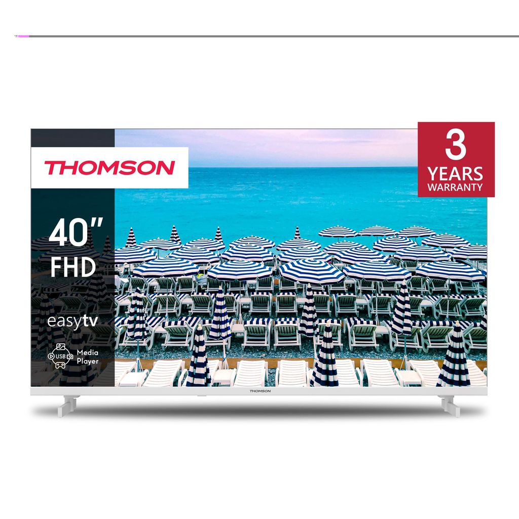 Thomson 40 Zoll (101 cm) Full HD Weiß Easy TV – Kein Smart Produktbild 