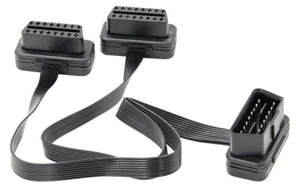 Predlžovací kábel Techstar®, 2-v-1 automobilový adaptér na Obrázok produktu 