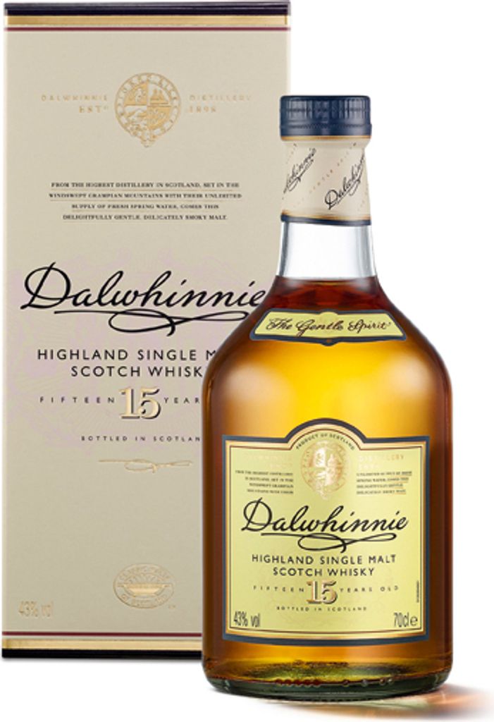 Dalwhinnie 15 Jahre, Single Malt Scotch Whisky, 43% vol, Produktbild 