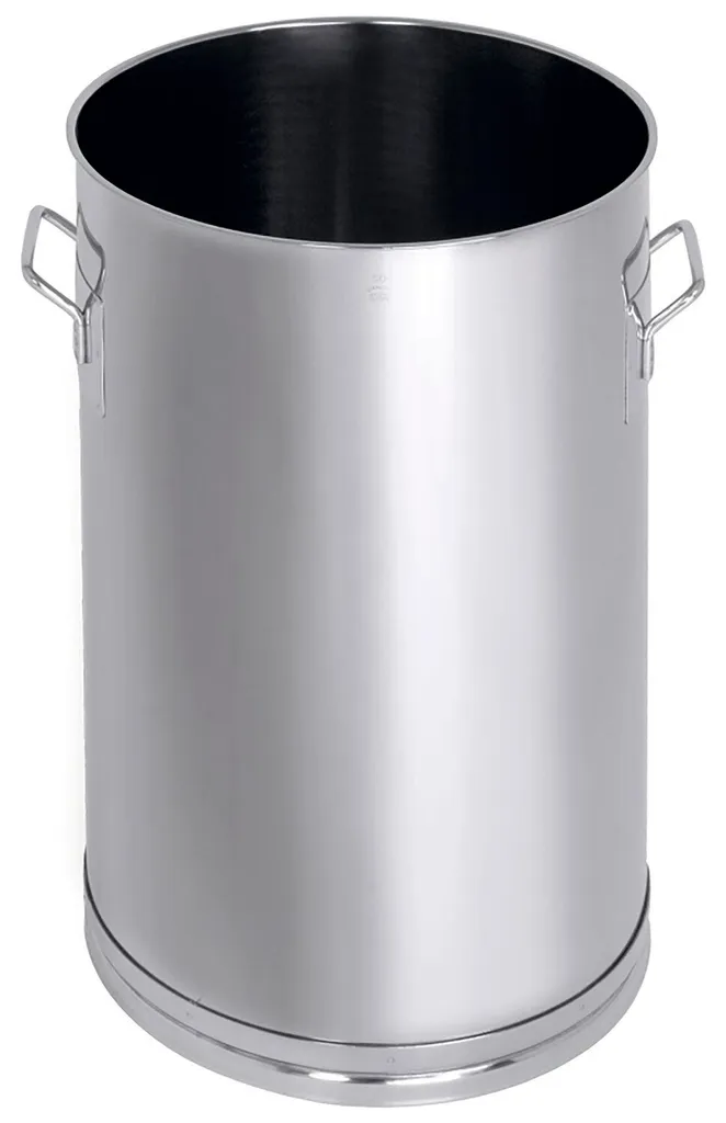 Bac de stockage alimentaire universel 20 litres cylindrique en inox