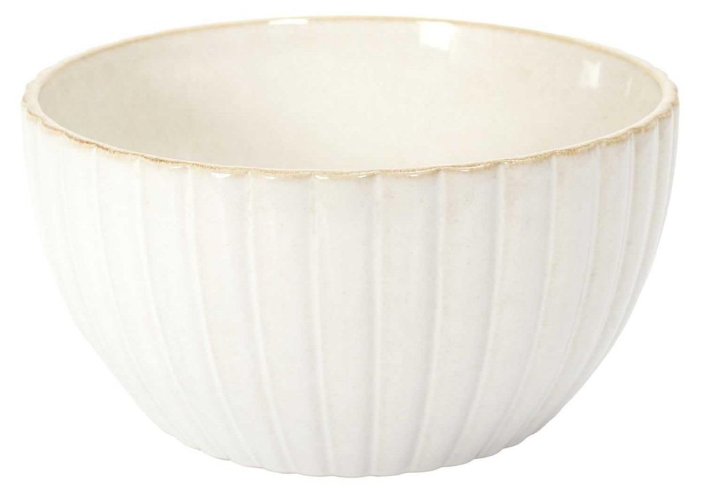 HOME DECO FACTORY, KA0410, Elegant Vlora Salad Bowl D235 cm, Perfect for Salads, Fruits and appetizers, Easy to clean, adapts to All Styles, beige Col