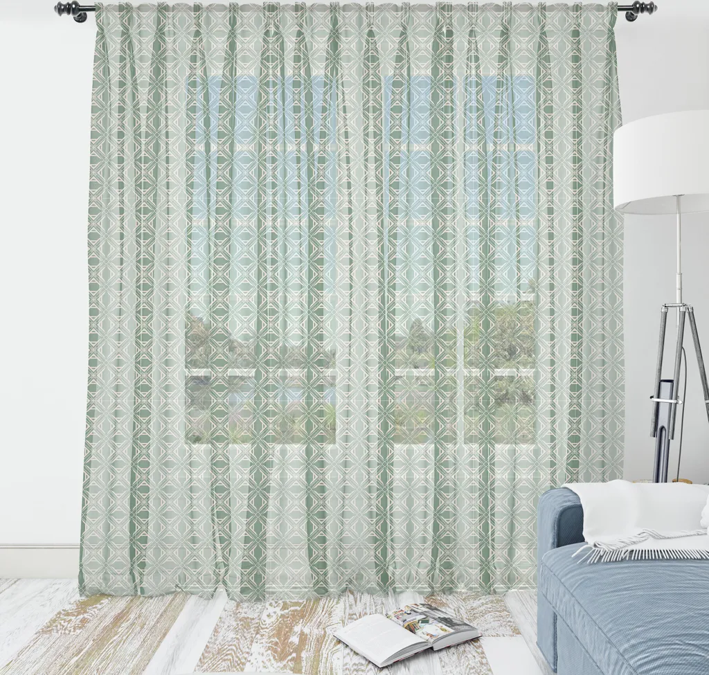 Arazzo Zen ABAKUHAUS Astratto Vintage Verde Senape Raso 160x274
