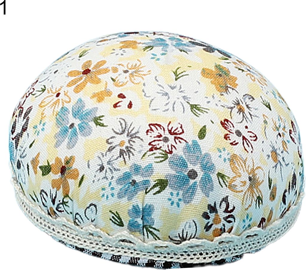 Blumenmuster Pin Kissen Mini Stoff Schöne Aussehen Pin Kissenhalter Nähwerkzeug-1