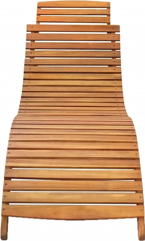vidaXL Lehátko na opaľovanie z masívneho dreva Acacia Brown Obrázok produktu 