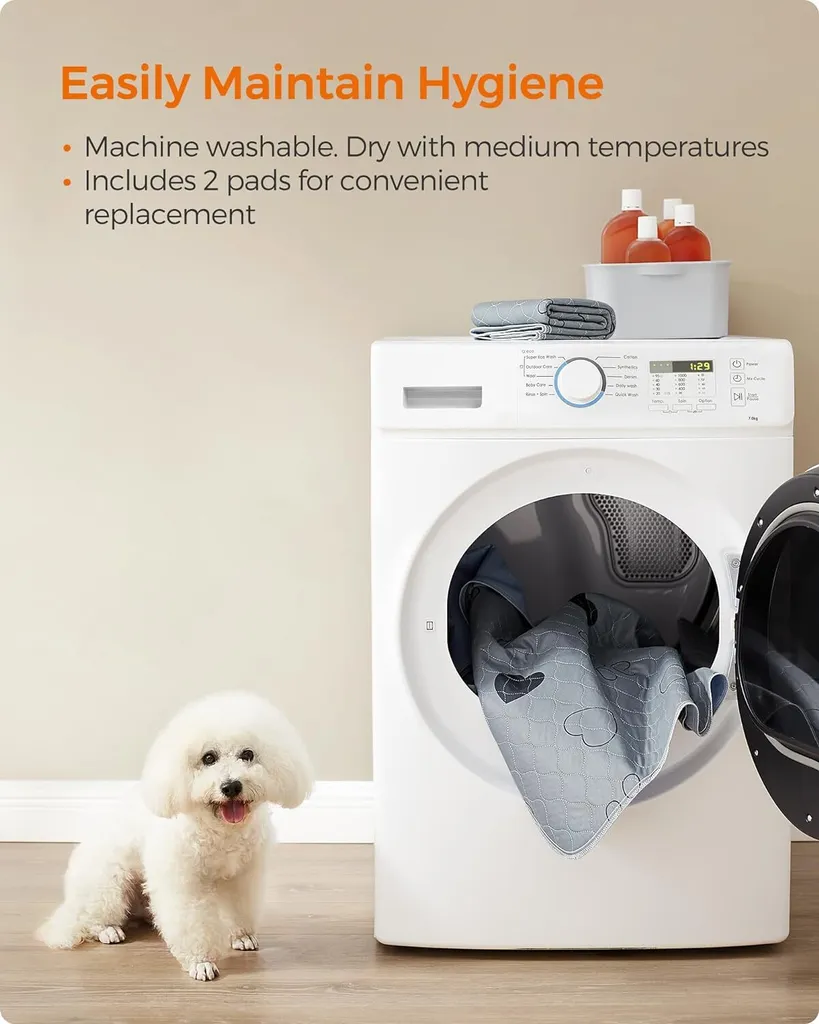 Solution Incontinence Chien Alaise Réutilisable et Imperméable M Gris - 2
