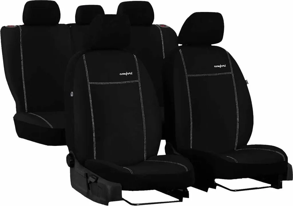 Coprisedili Renault Clio II Neri - Protezione Interni Auto Universale - 11