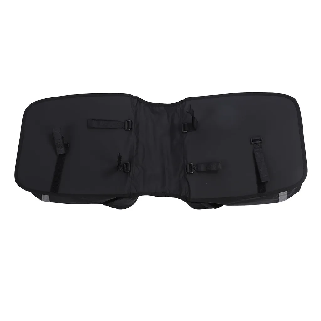 Double sacoche de porte-bagages vélo avec compartiments larges et stables