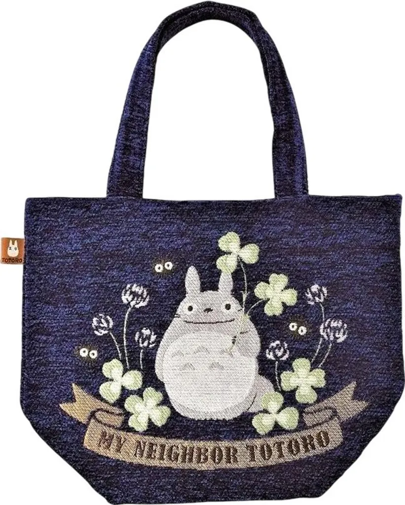 Tote bag Mon Voisin Totoro vert trèfle CD195 - Sac en toile coloré