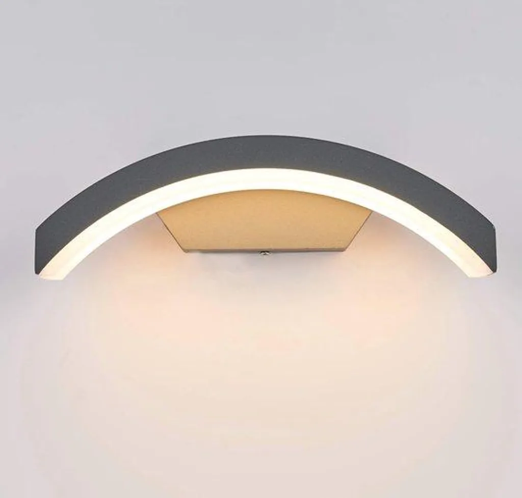 Éclairage LED extérieur pour balcon anthracite 24W lumière cocooning